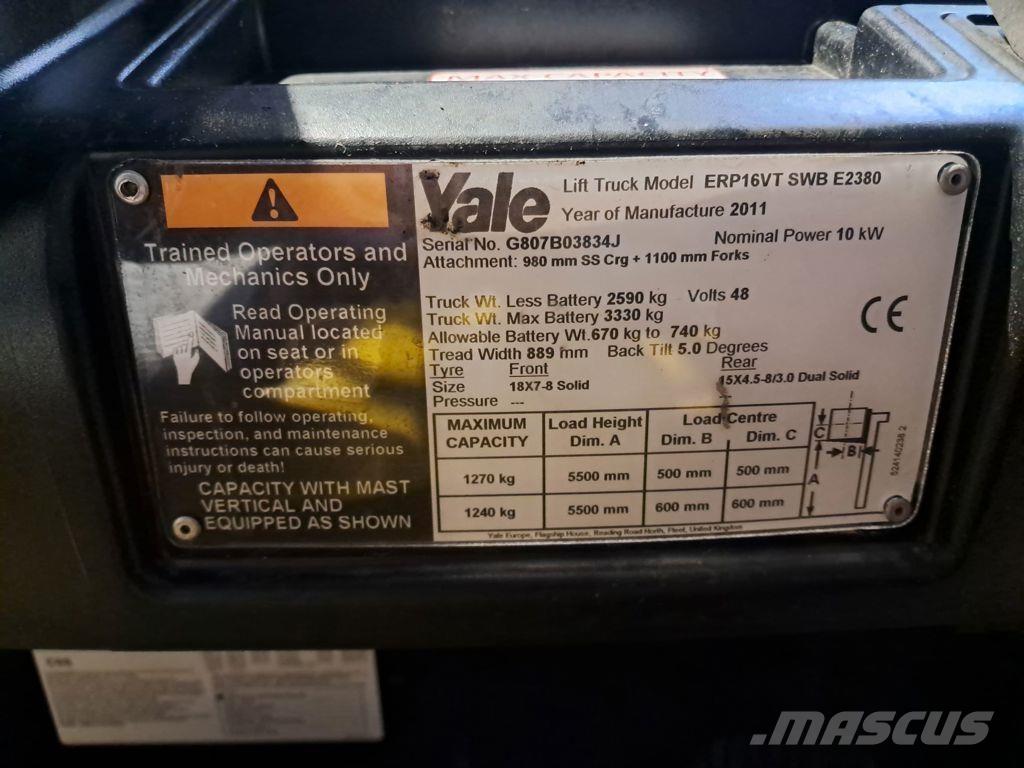 Yale ERP16VT Sähkötrukit
