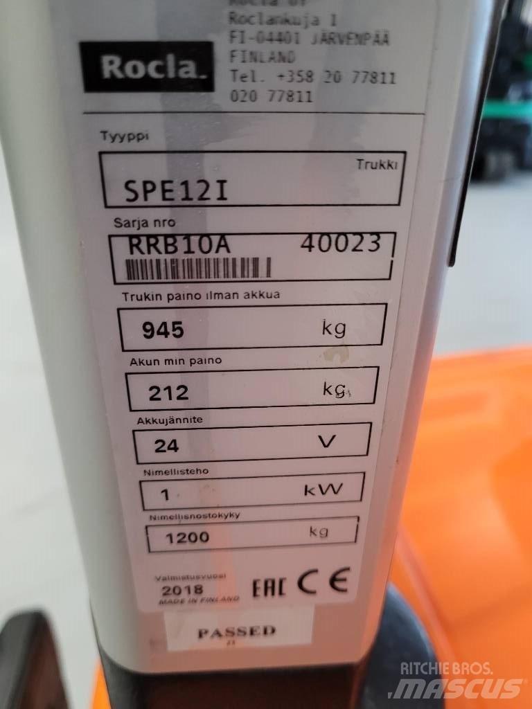 Rocla SPE12i Ajettavat pinoamisvaunut