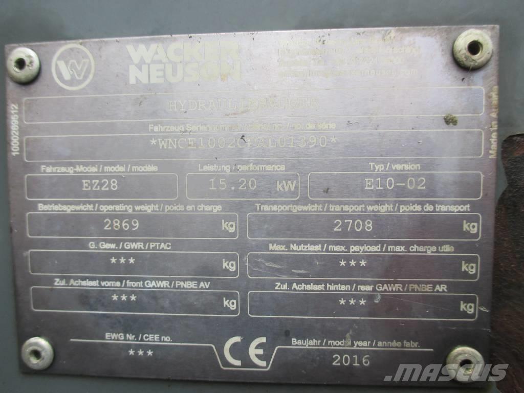 Wacker Neuson EZ 28 Minikaivukoneet < 7t