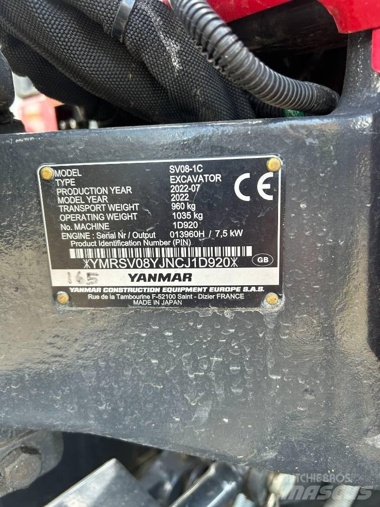 Yanmar SV08-1C Minikaivukoneet < 7t