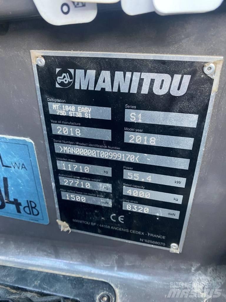 Manitou MT 1840 Kurottajat