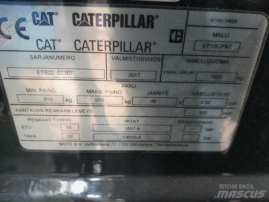 CAT EP 16 CPNT Sähkötrukit