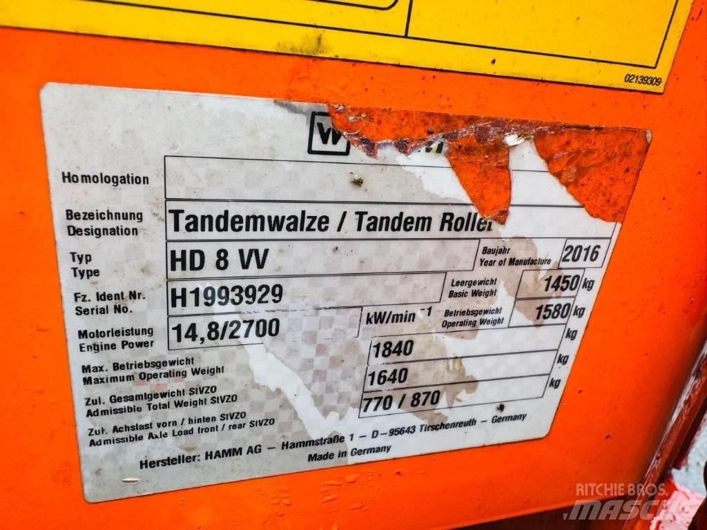 Hamm HD 8 VV Tandemjyrät