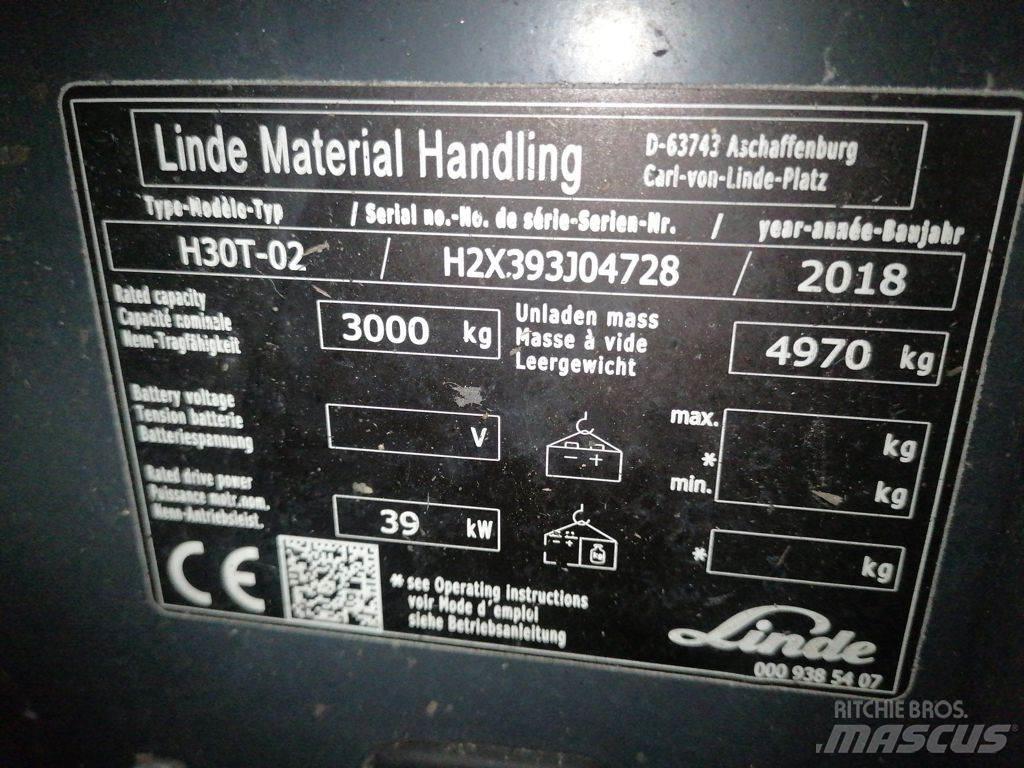 Linde H30T-02 Nestekaasutrukit