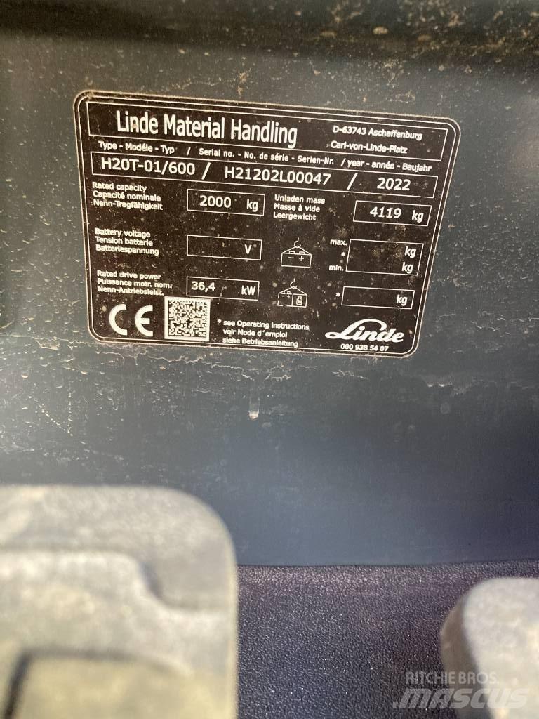 Linde H20T600/1202 Nestekaasutrukit