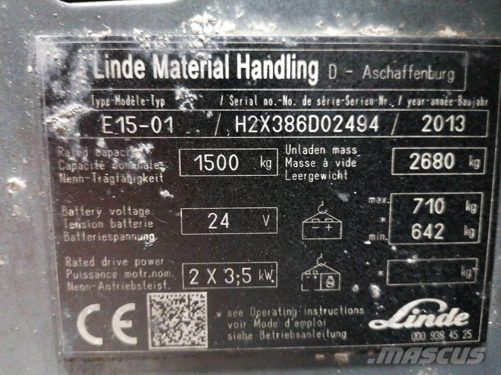 Linde E15-01 Sähkötrukit