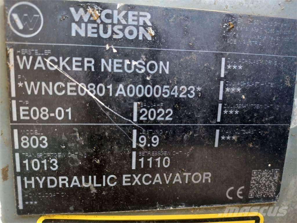 Wacker Neuson 803 Telakaivukoneet