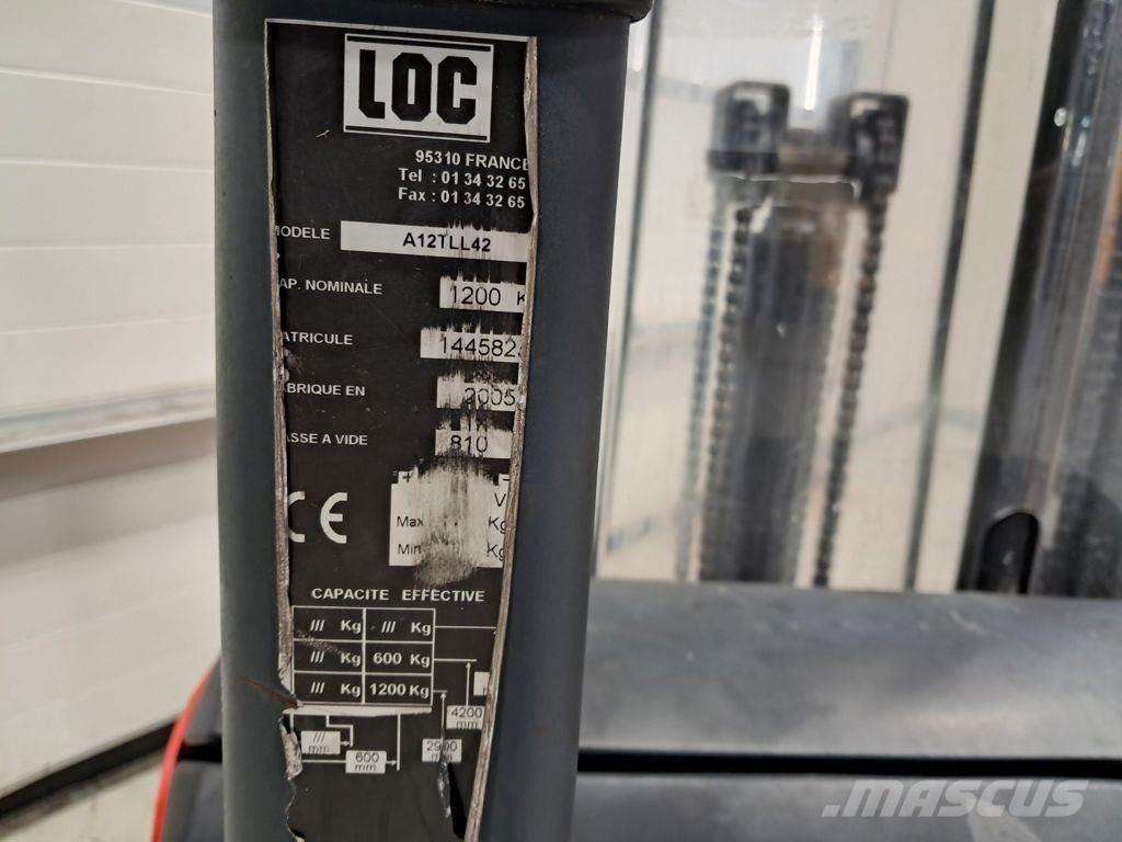 LOC A12TLL42 Käyden ajettavat pinoamistrukit