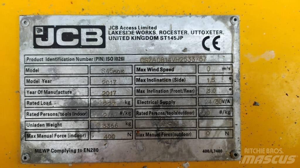 JCB S4550E Saksilavat