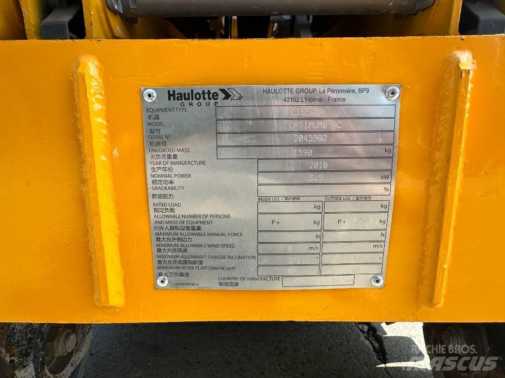 Haulotte OPTIMUM 8 Saksilavat