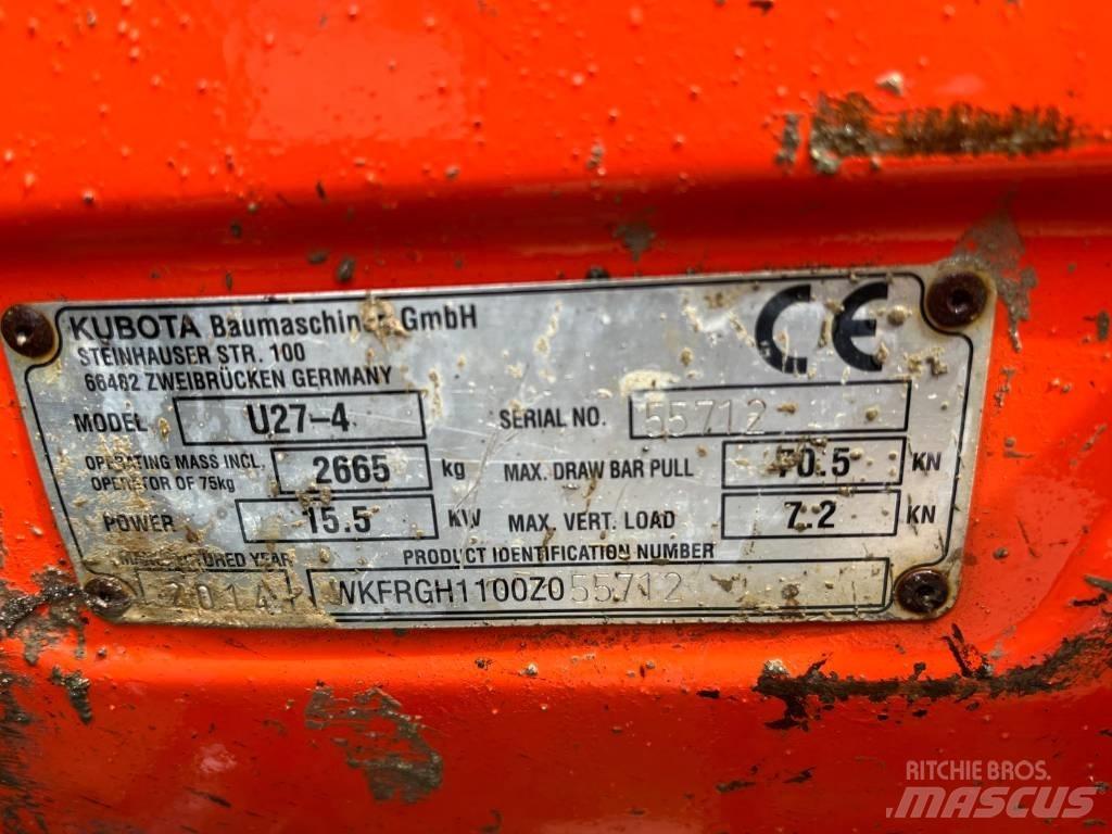 Kubota U 27-4 Minikaivukoneet < 7t