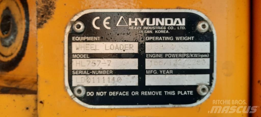 Hyundai HL 757-7 Pyöräkuormaajat