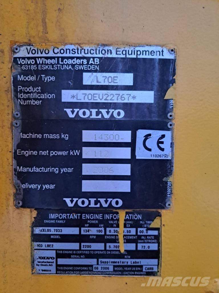Volvo L 70 E Pyöräkuormaajat