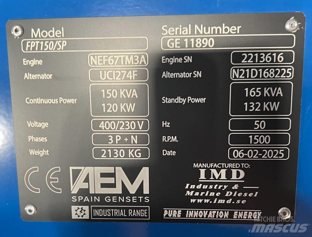  FPT 150/SP Dieselgeneraattorit