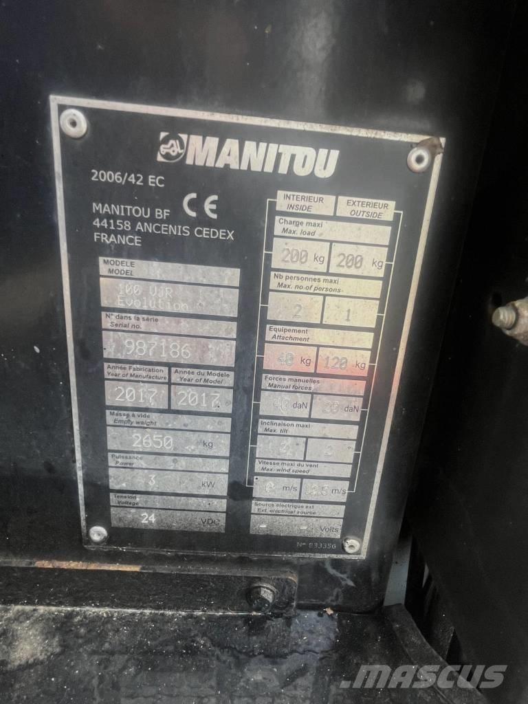 Manitou 100 VJR Henkilönostimet ja nostolaitteet