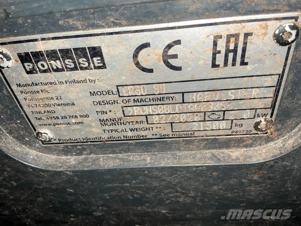 Ponsse ERGO 8W Harvesterit
