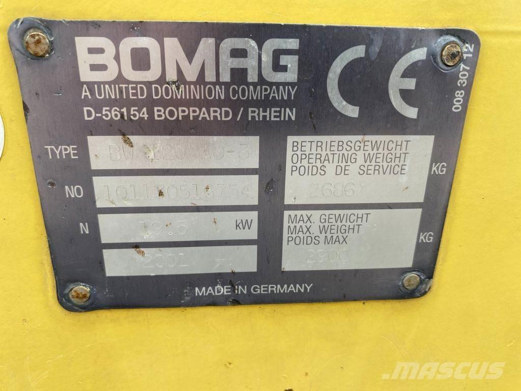 Bomag BW 120 AD Tärylevyt