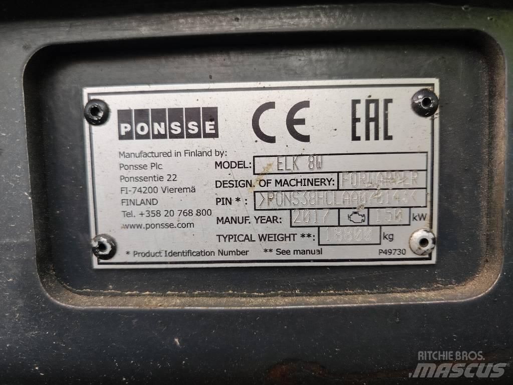 Ponsse Elk 8W Kuormatraktorit