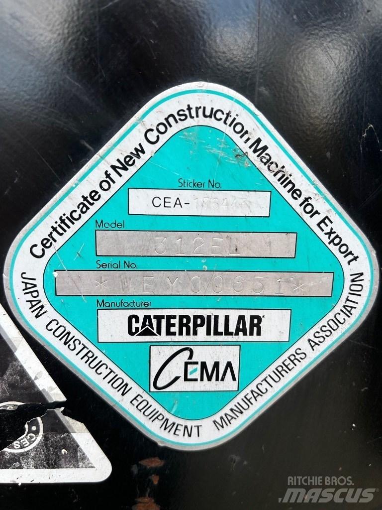 CAT 312 E Telakaivukoneet
