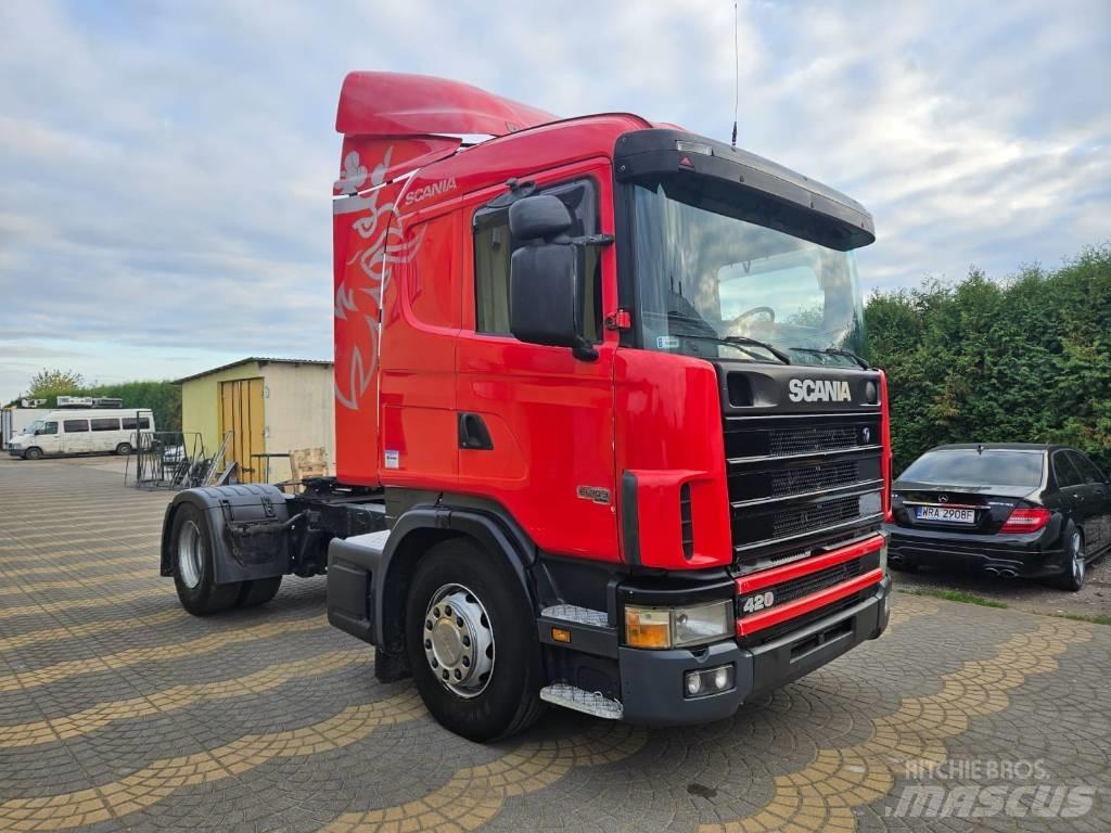 Scania 124 L 420 Vetopöytäautot
