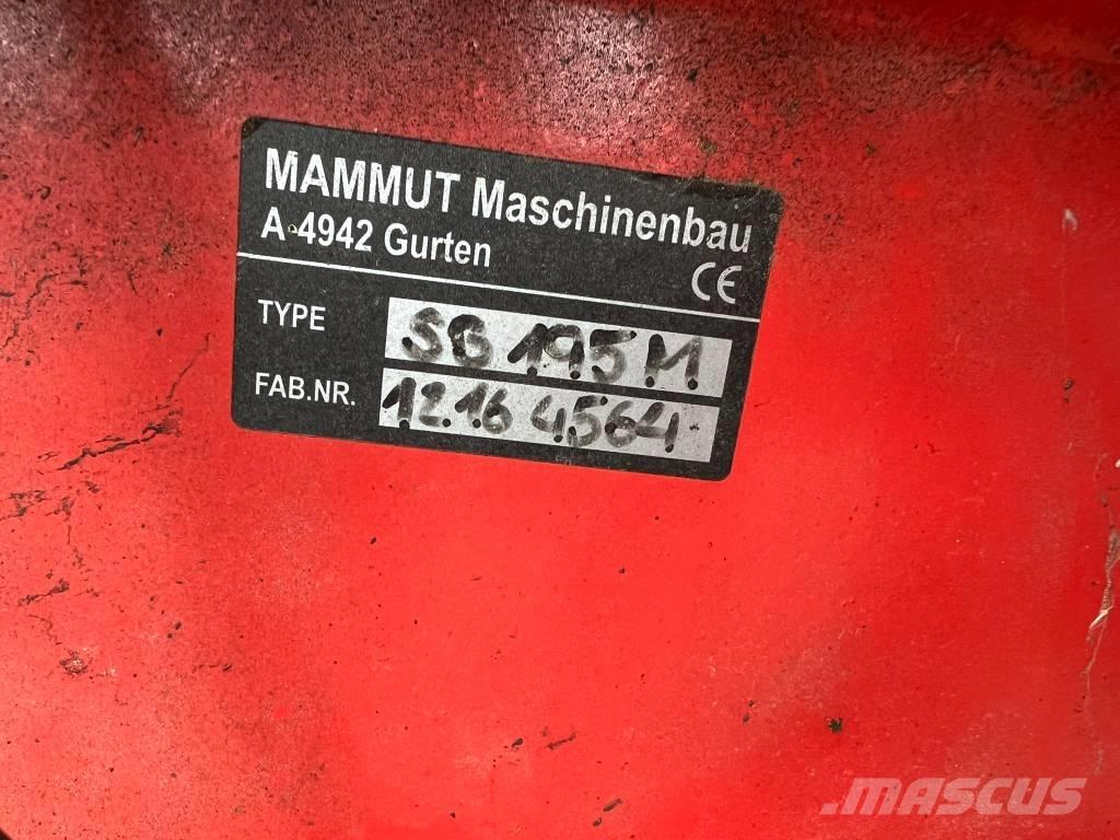 Mammut SB195M Säiliörehun purkulaitteet