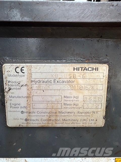 Hitachi ZX 85 USB-6 Midikaivukoneet 7t - 12t