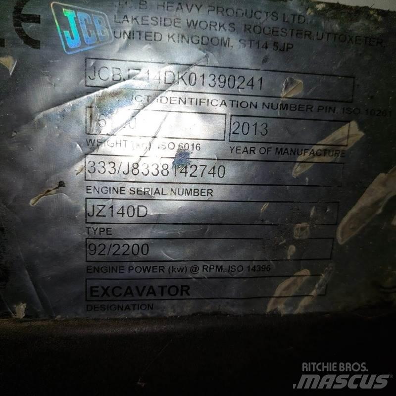 JCB JZ140D Telakaivukoneet