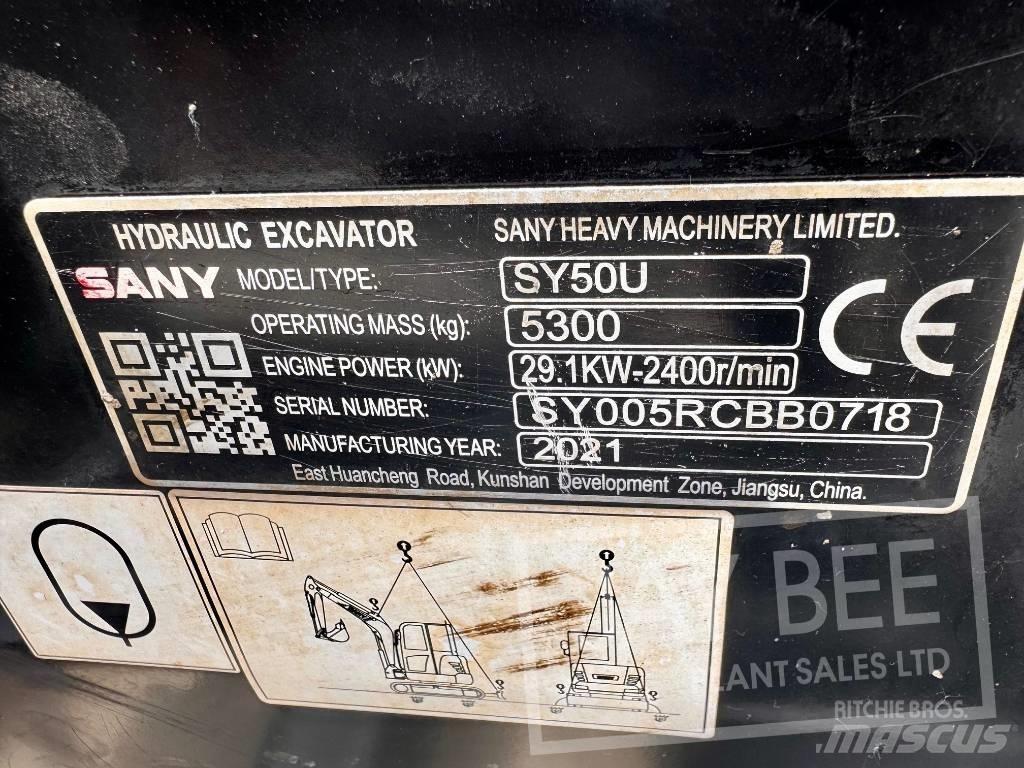 Sany SY 50 U Minikaivukoneet < 7t