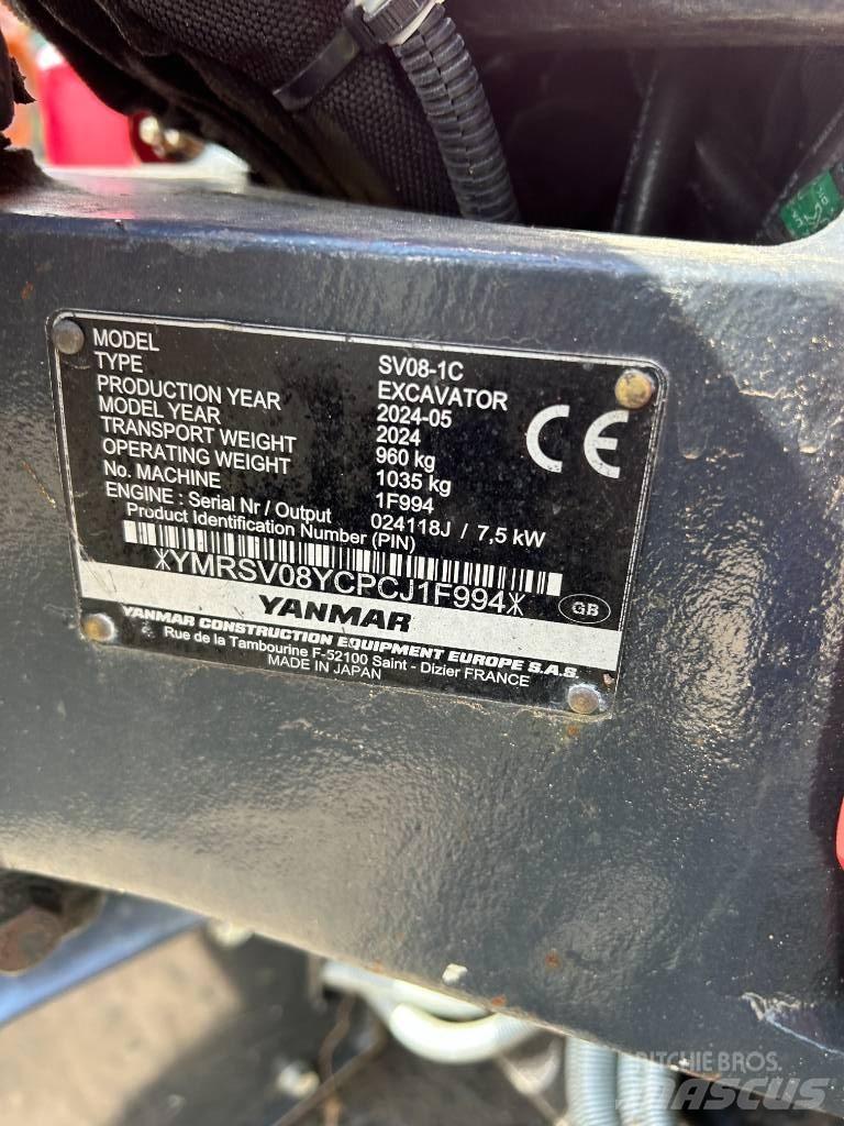 Yanmar SV08-1C Minikaivukoneet < 7t