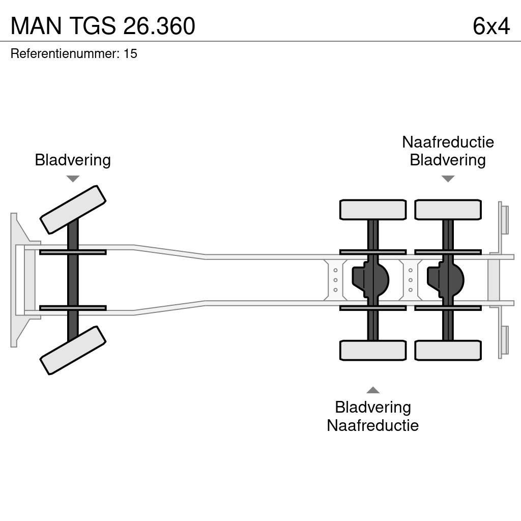 MAN TGS 26.360 Sora- ja kippiautot