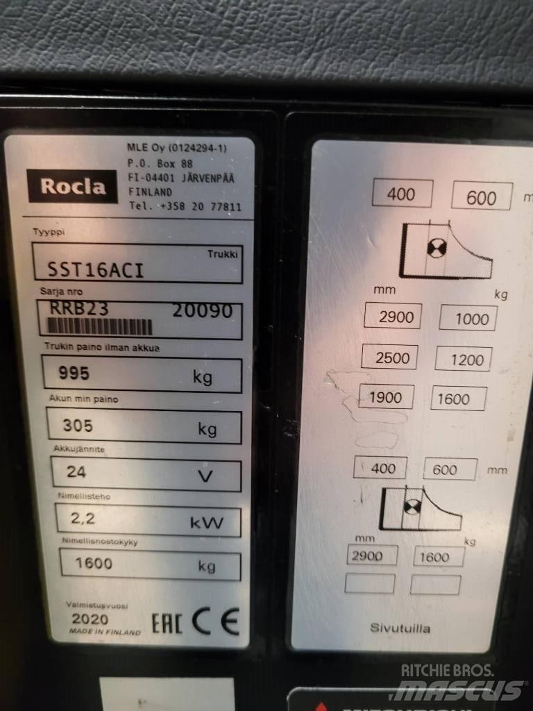 Rocla SST16 ACI Ajettavat pinoamisvaunut