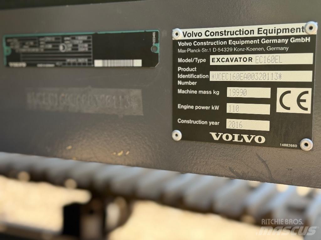 Volvo EC 160 EL Telakaivukoneet