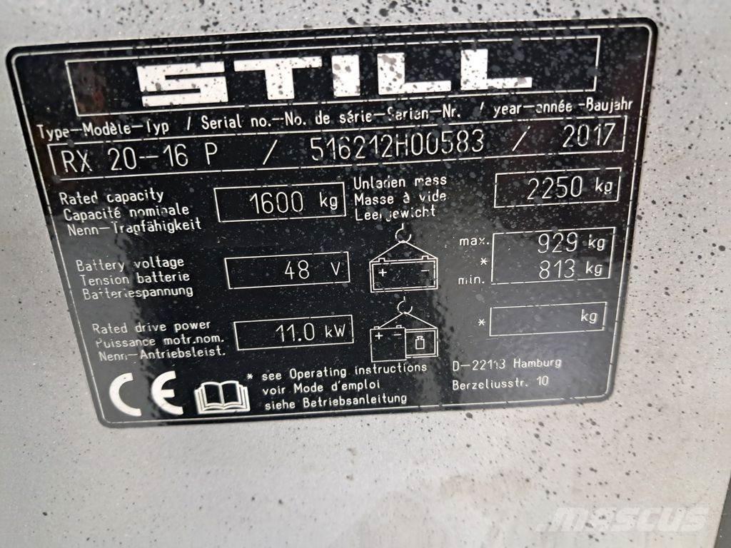 Still RX 20-16 P Sähkötrukit