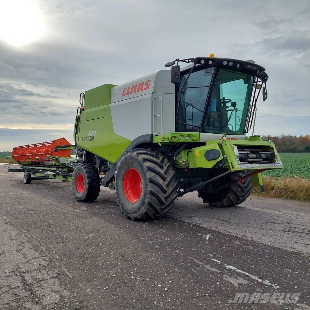 CLAAS Lexion 670 Leikkuupuimurit