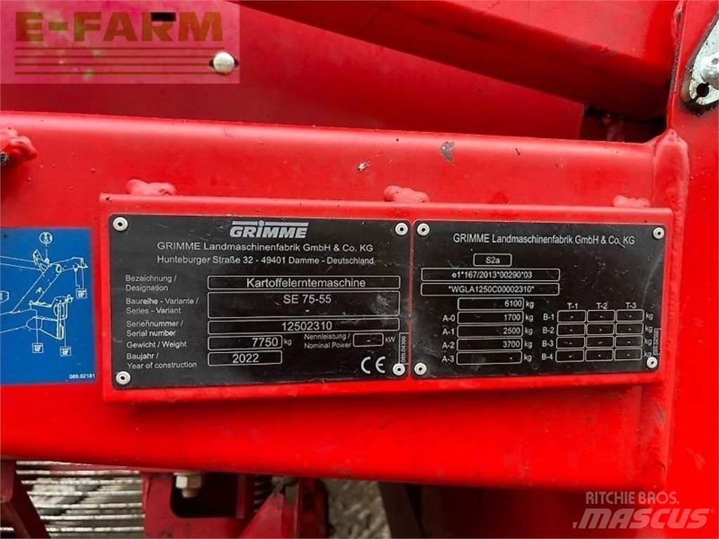 Grimme se 75-55 sb Perunannostokoneet