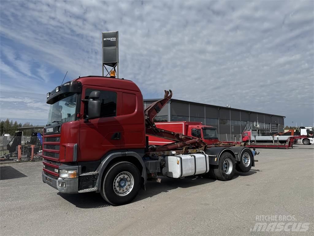 Scania R144 6X2 Koukkulava kuorma-autot