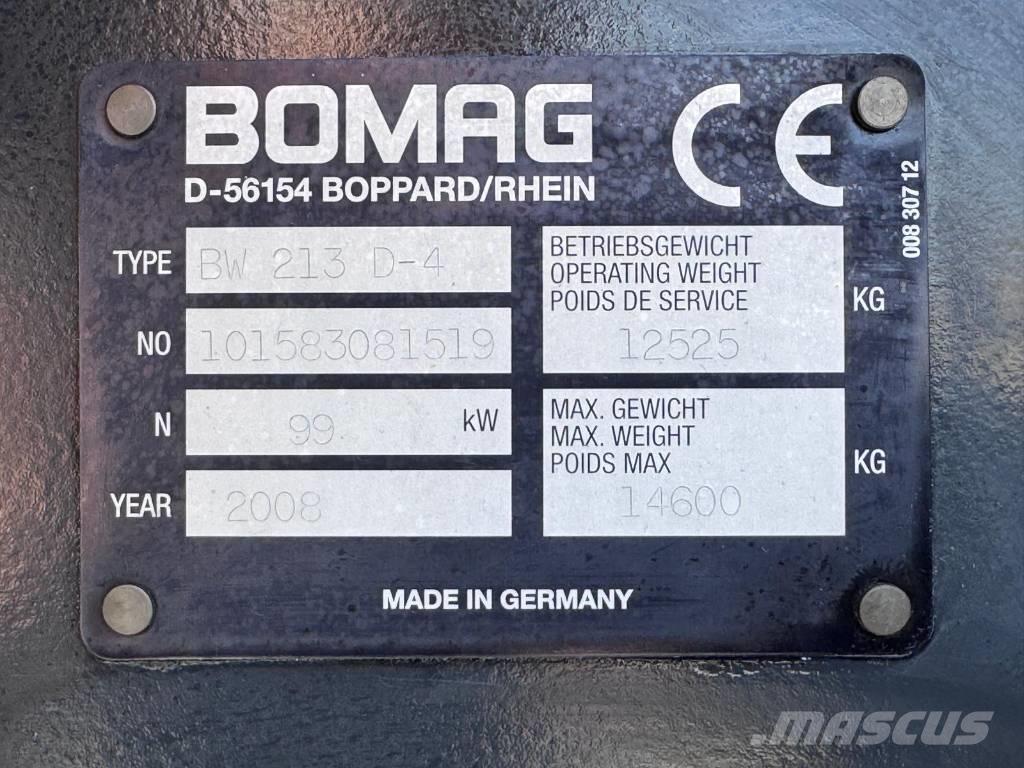 Bomag BW 213 D-4 Yksivalssijyrät