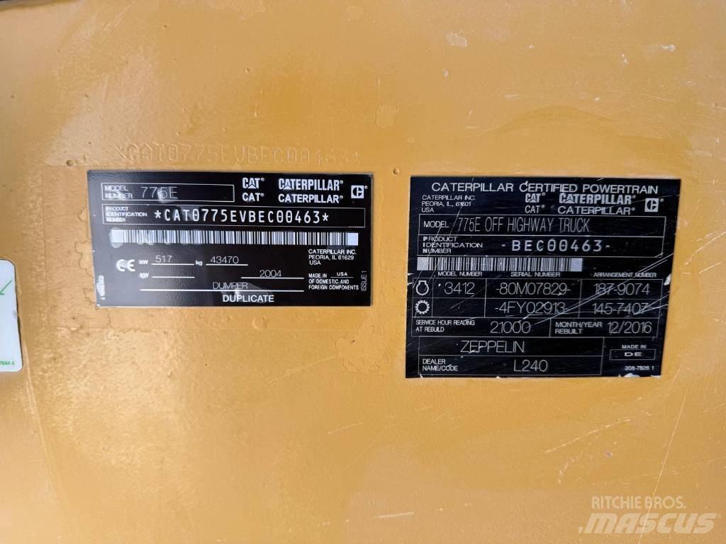 CAT 775 E Maansiirtoautot