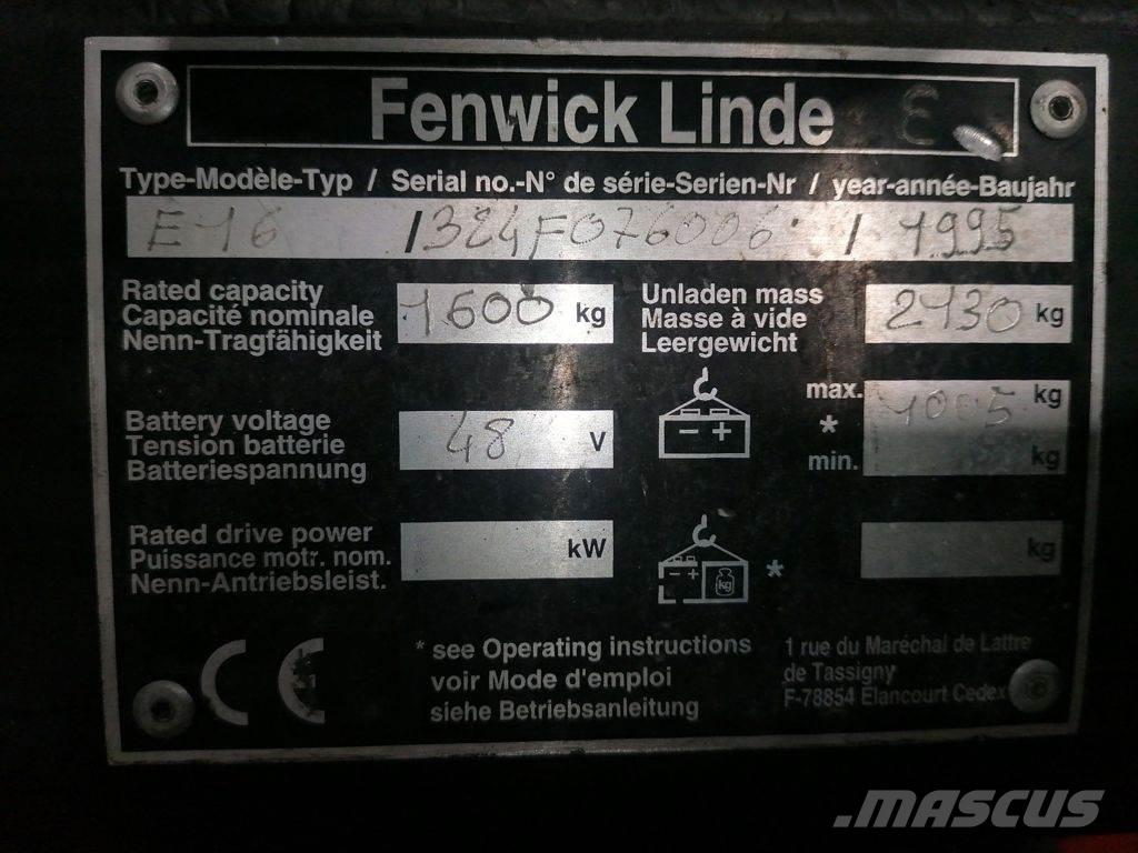 Linde E16 Sähkötrukit
