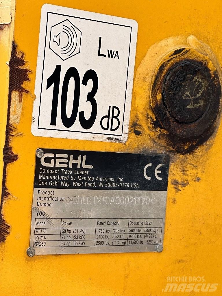 Gehl RT 210 Liukuohjatut kuormaajat
