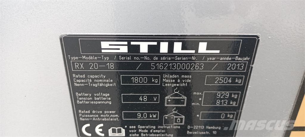Still RX20-18 Sähkötrukit