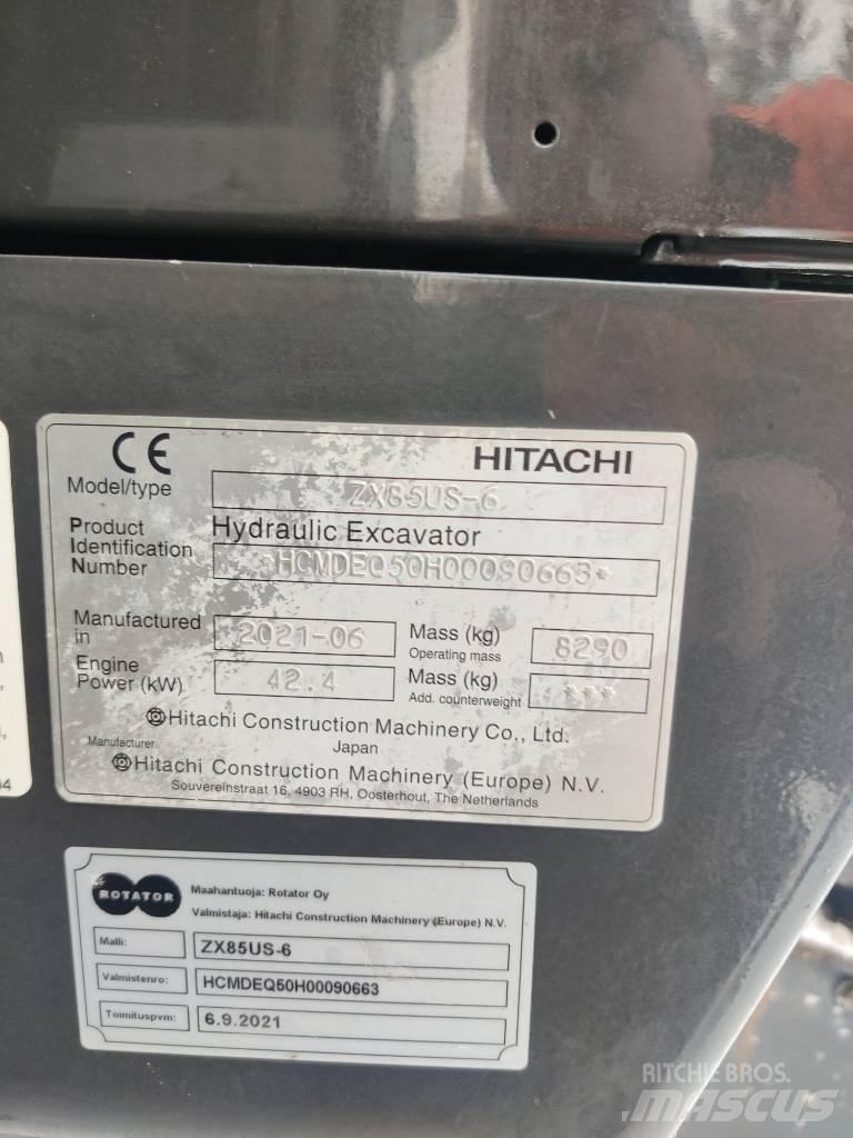 Hitachi ZX85US-6 Midikaivukoneet 7t - 12t
