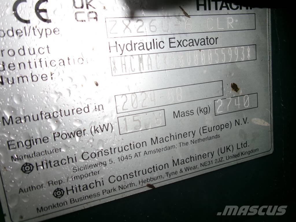 Hitachi Zaxis 26 U Minikaivukoneet < 7t