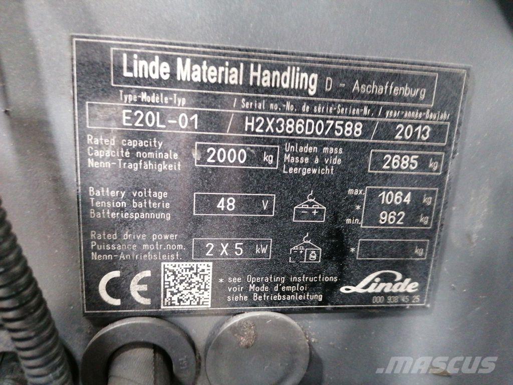 Linde E20L-01 Sähkötrukit
