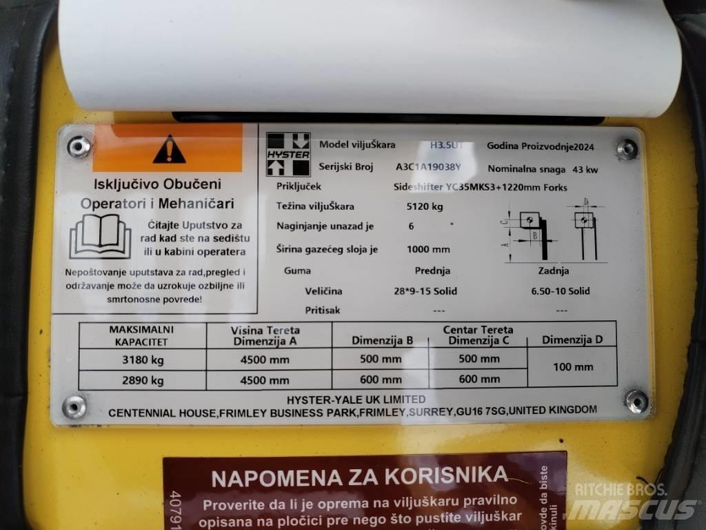 Hyster H 3.5UT Dieseltrukit