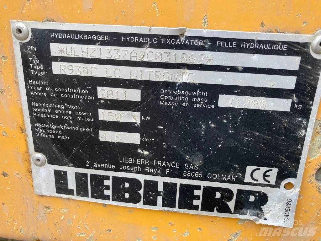 Liebherr R 934 C Telakaivukoneet