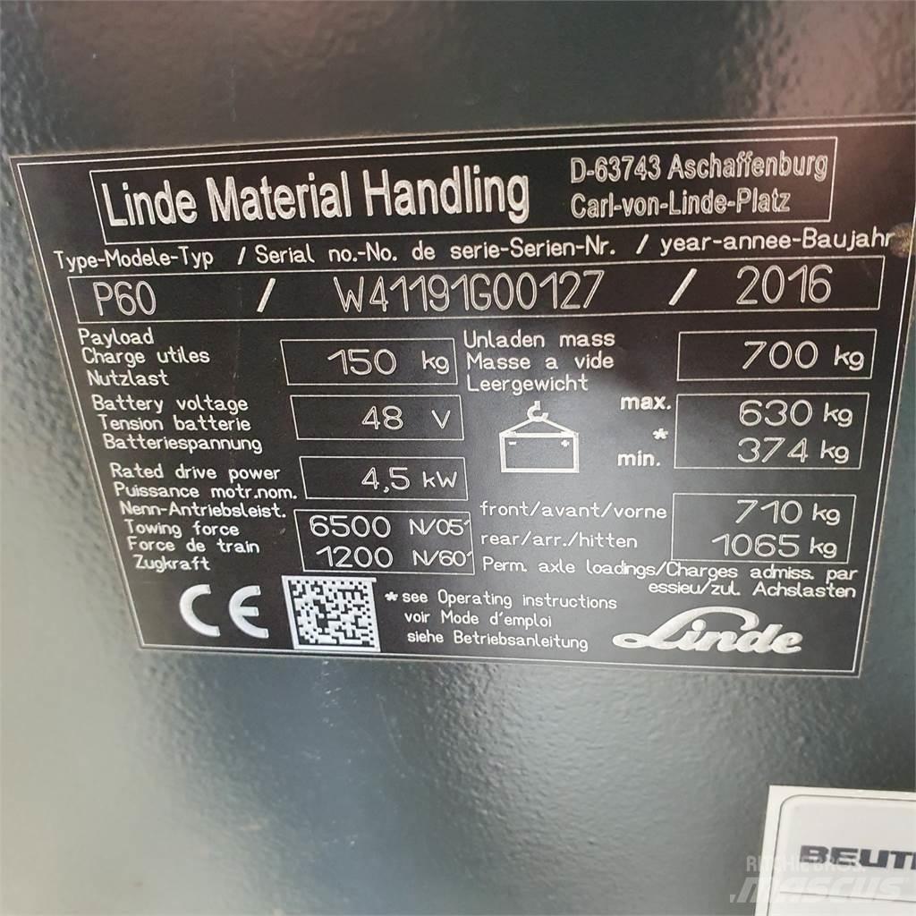 Linde P60 Vetotrukit