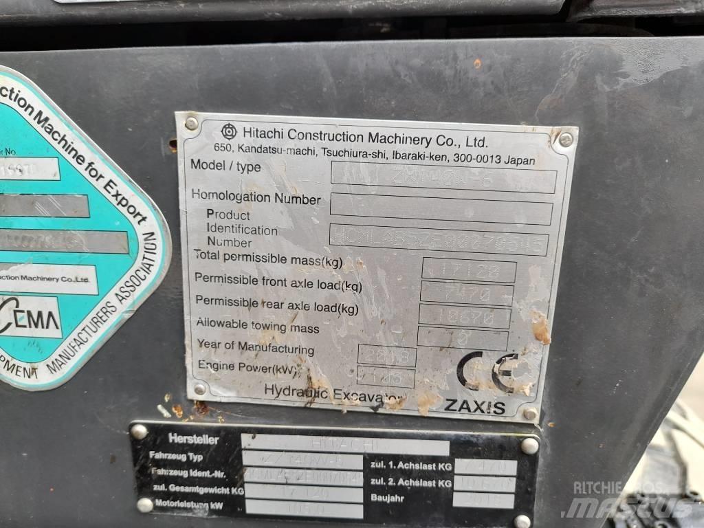 Hitachi ZX 140 W-6 Pyöräkaivukoneet