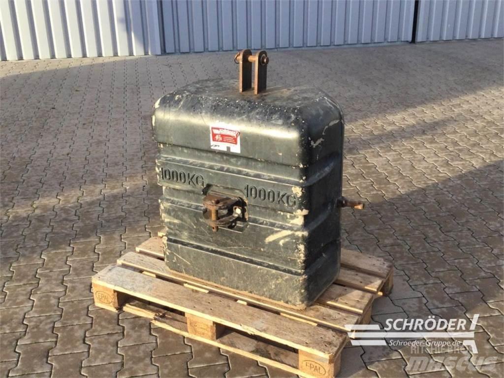 1000 KG Lisävarusteet ja komponentit