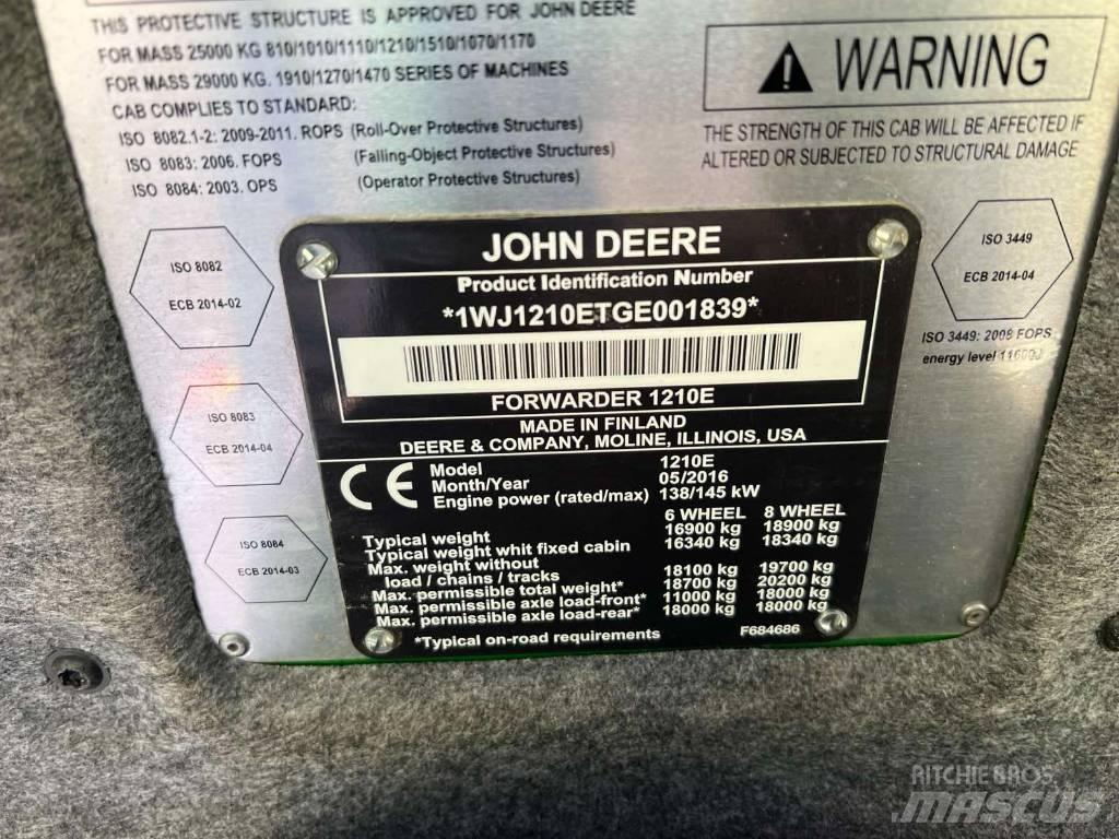 John Deere 1210 E Kuormatraktorit